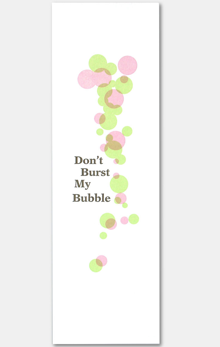 Minimalist Don't Burst My Bubble Art Print available at https://www.aprilkullis.com/print.html
