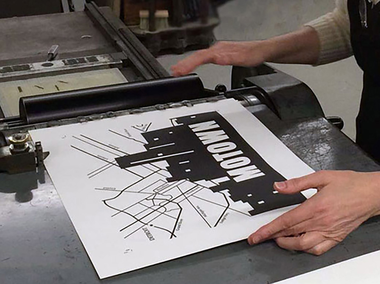 Motown print made on a vintage letterpress https://www.aprilkullis.com/index.html